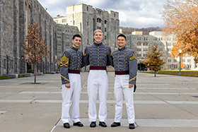 Class of 2026 CDTs Max Felter, Johnathan Pinc, and Brandon Tran