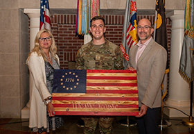 Handcrafted Wooden Flag