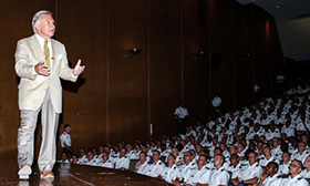 Paul Bucha West Point Class of 1965 speaks to West Point Cadets