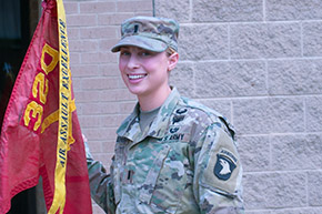 Austen Boroff ’14 1st Female Artillery Platoon Leader to Deploy