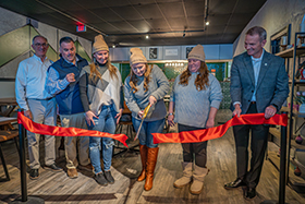 Ribbon Cutting for the Bean & Barrel Caf&eacute;