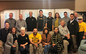 Parents Host Old Grads Football Viewing Party